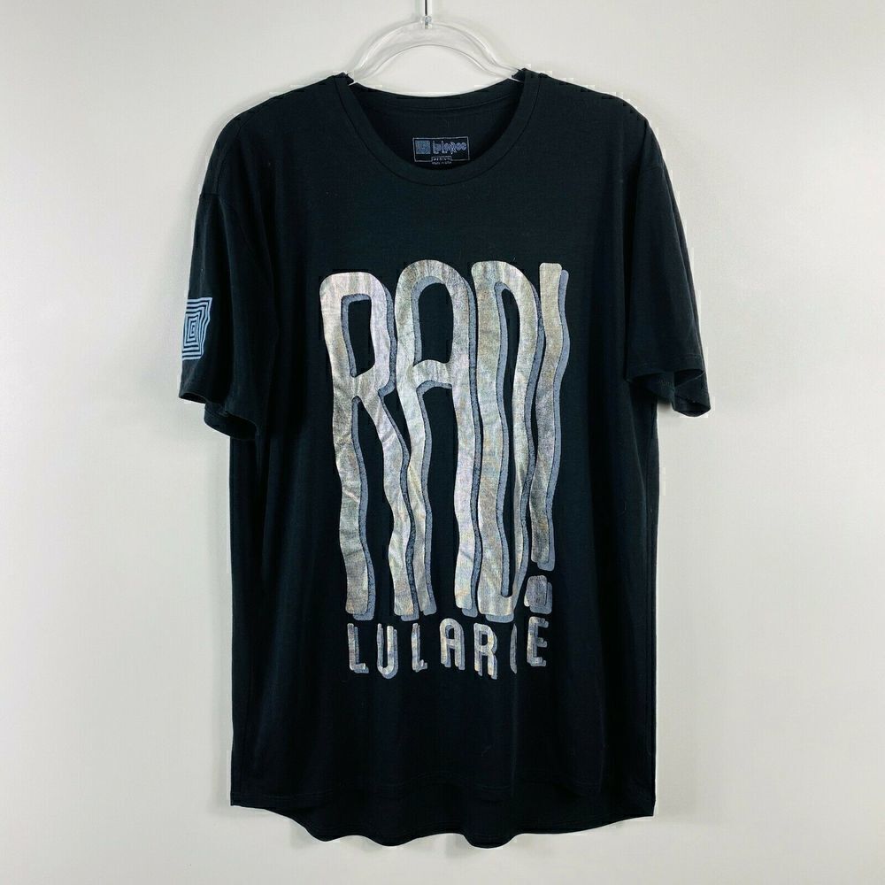 LuLaRoe Black Rad Metallic T Shirt